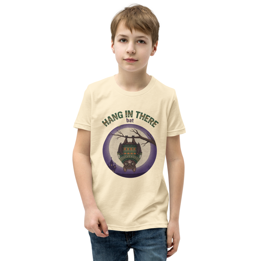 Hang In There Kids' Halloween Ugly Tee โ Vintage White model