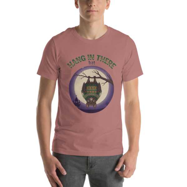 Hang In There knitted-badge tee on a model