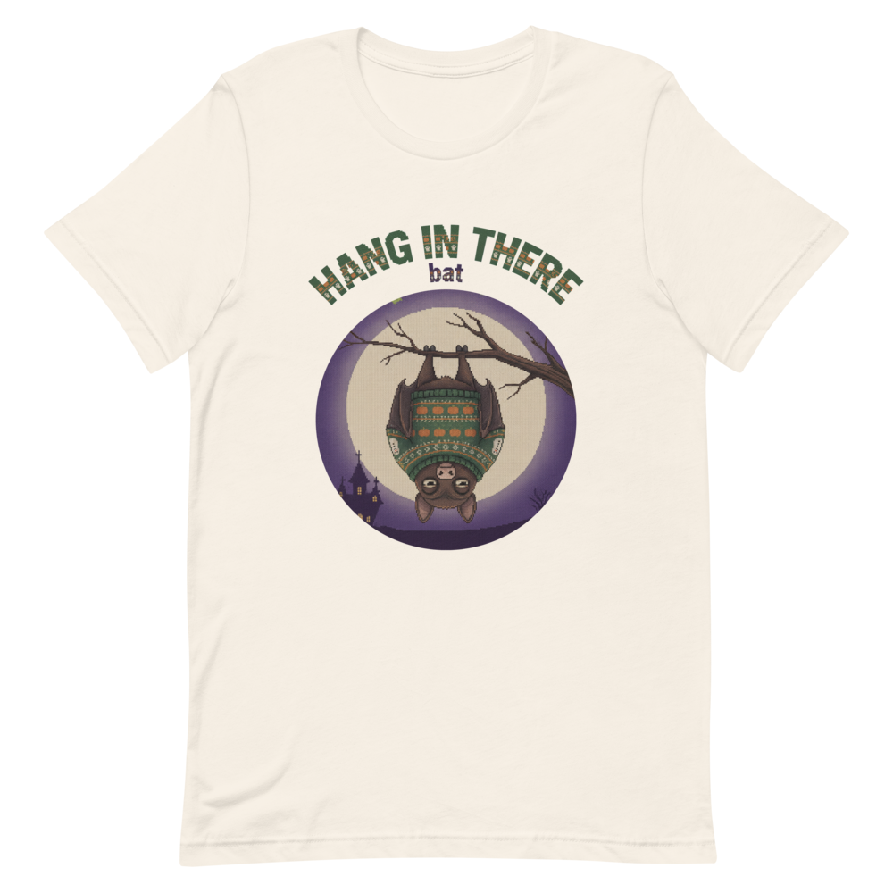 Hang In There Halloween Ugly Tee โ Vintage White flat