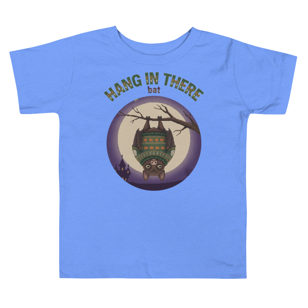 Hang In There Toddler Halloween Ugly Tee โ Blue flat