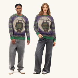 Hang In There Matching Halloween Shirts for Couples | Two Funny Bat Tees