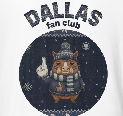 The dallas fan character design