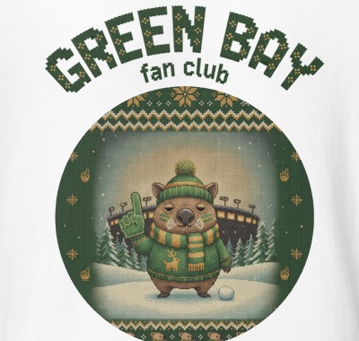 The green bay fan character design