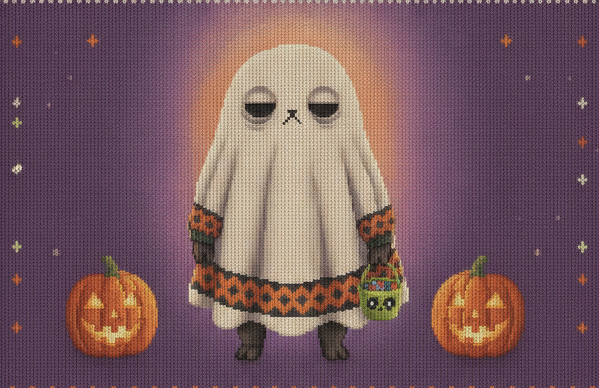 Boo Who, as printed on the sweatshirt