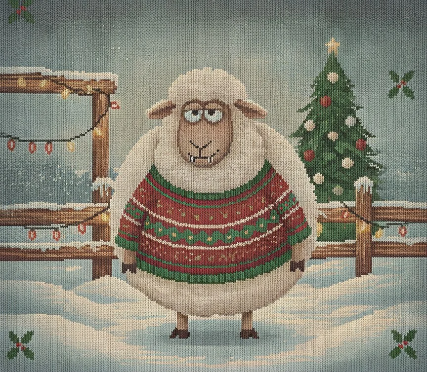 Fleece Navidad, as printed on the sweatshirt