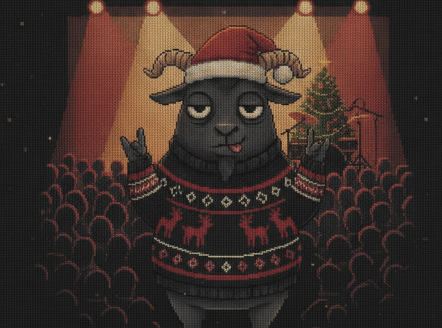 Hail Santa, as printed on the sweatshirt