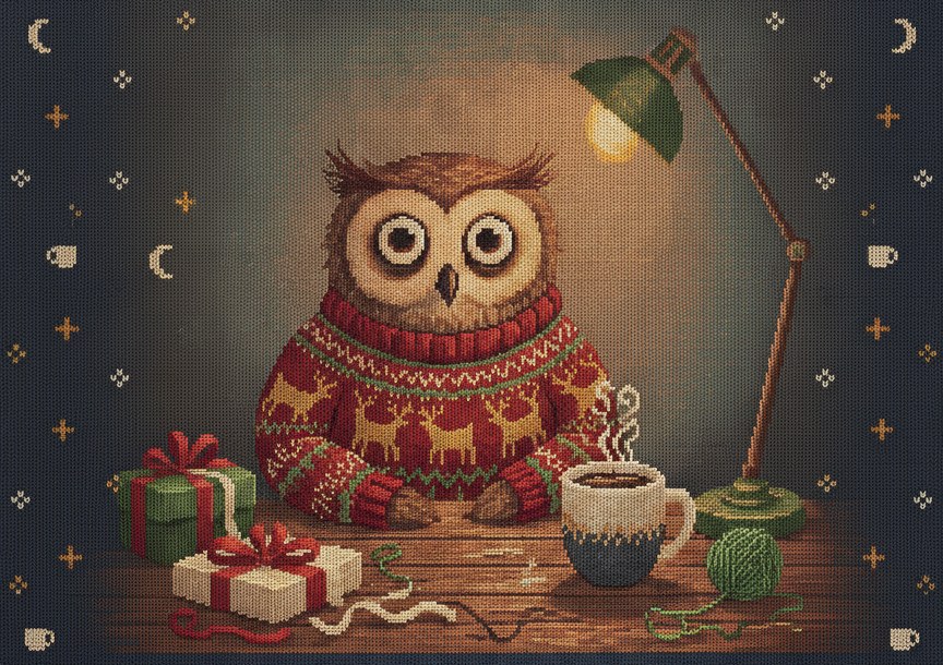 Night Owl, as printed on the sweatshirt