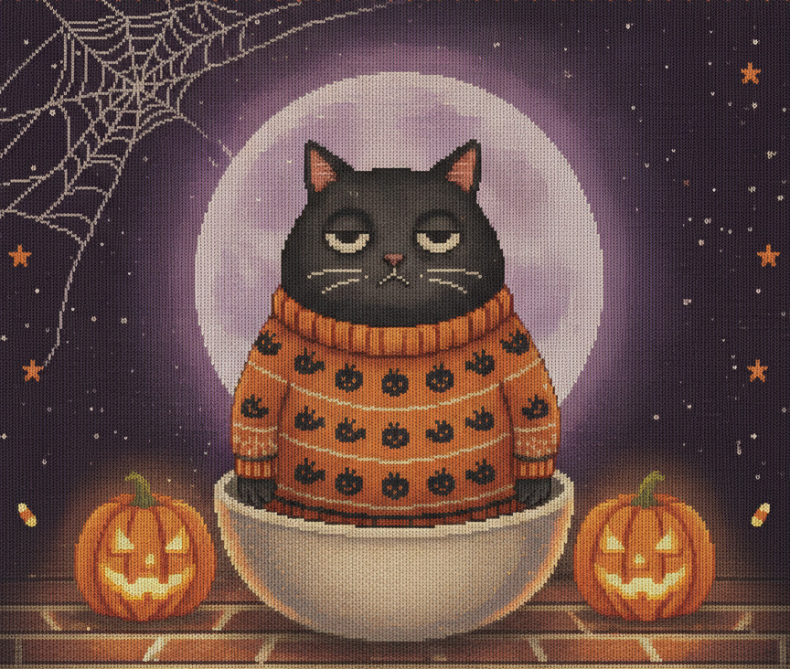 Scaredy Cat, as printed on the sweatshirt