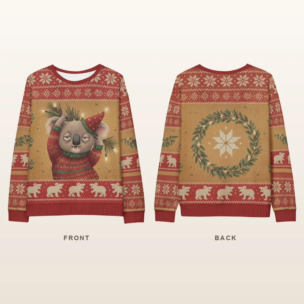 Koalafied Ugly Christmas Sweater, Sweatshirt