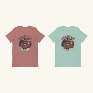Krampus Matching Christmas Shirts for Couples | Two Funny Tees