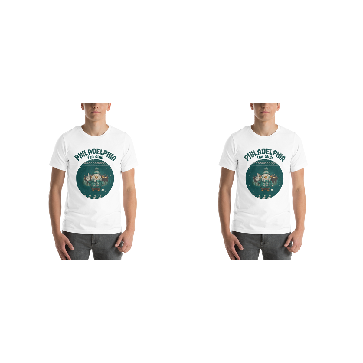 Philadelphia Fan Couples Matching Set | Two Tees, One City