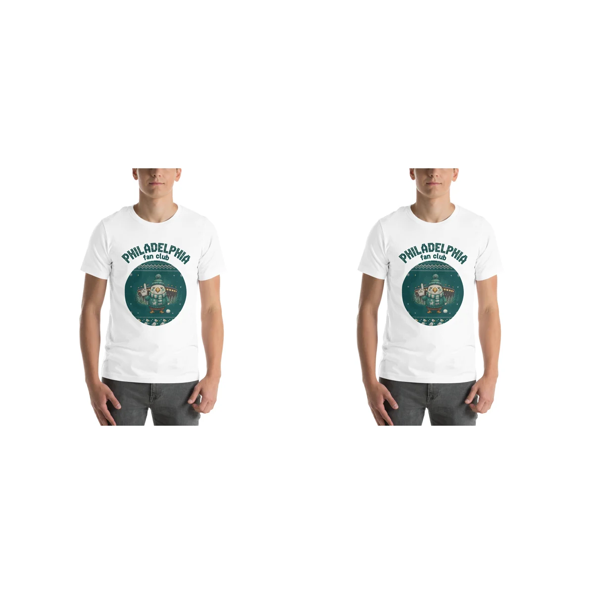 Philadelphia Fan Matching Christmas Shirts for Couples | Two Tees, City Colours