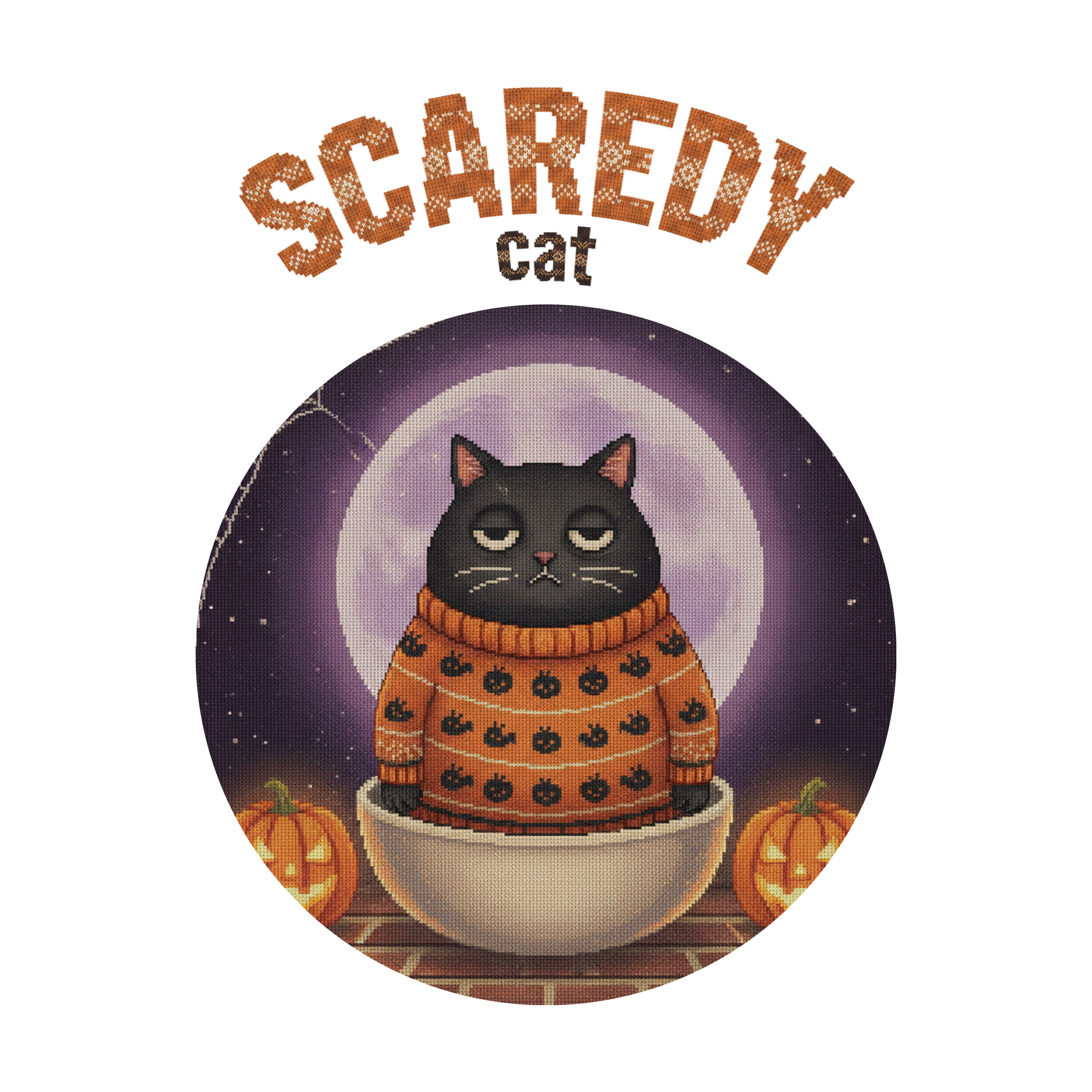 Scaredy Cat Kids' Halloween Ugly Tee
