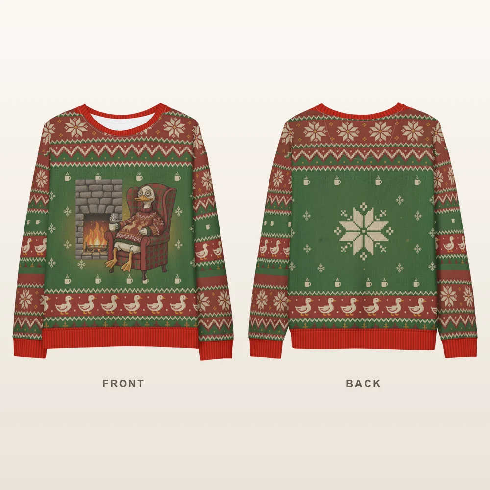 Sitting Duck Ugly Christmas Sweater, Sweatshirt