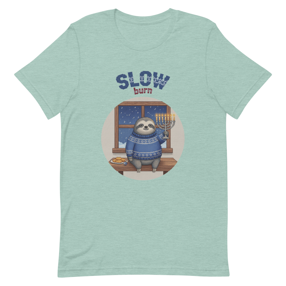 Slow Burn Ugly Christmas Tee โ Green flat