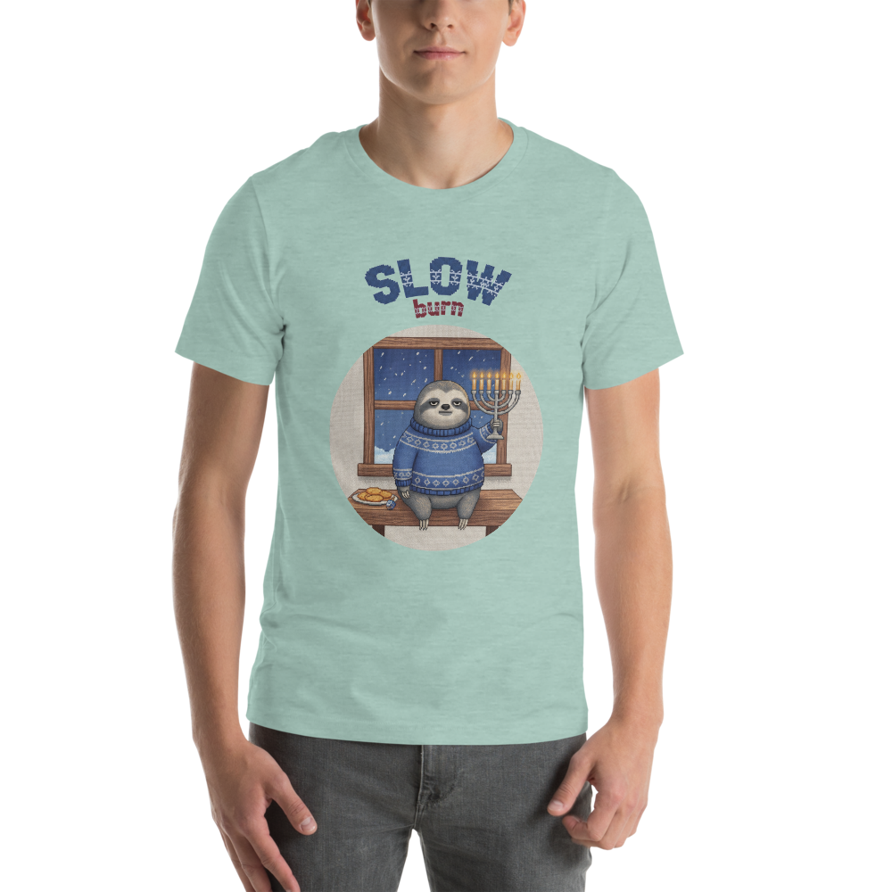 Slow Burn Ugly Christmas Tee โ Green model