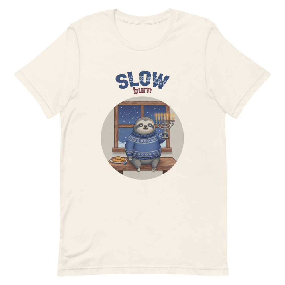 Slow Burn Ugly Christmas Tee โ Vintage White flat