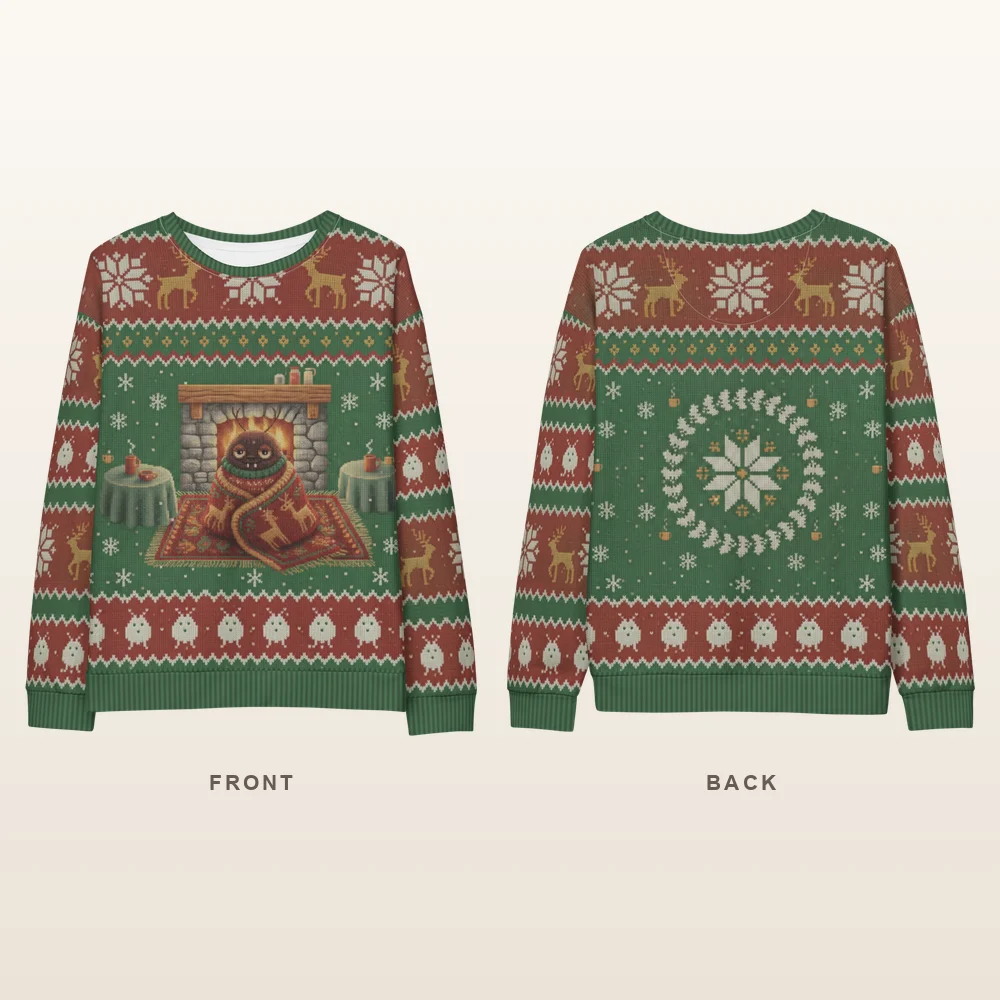 Snug as a Bug Ugly Christmas Sweatshirt, All-Over Print