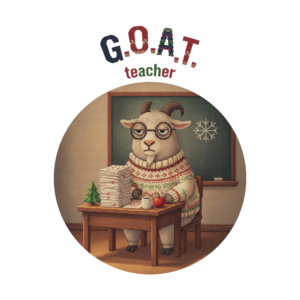 G.O.A.T. Teacher Kids' Ugly Christmas Tee