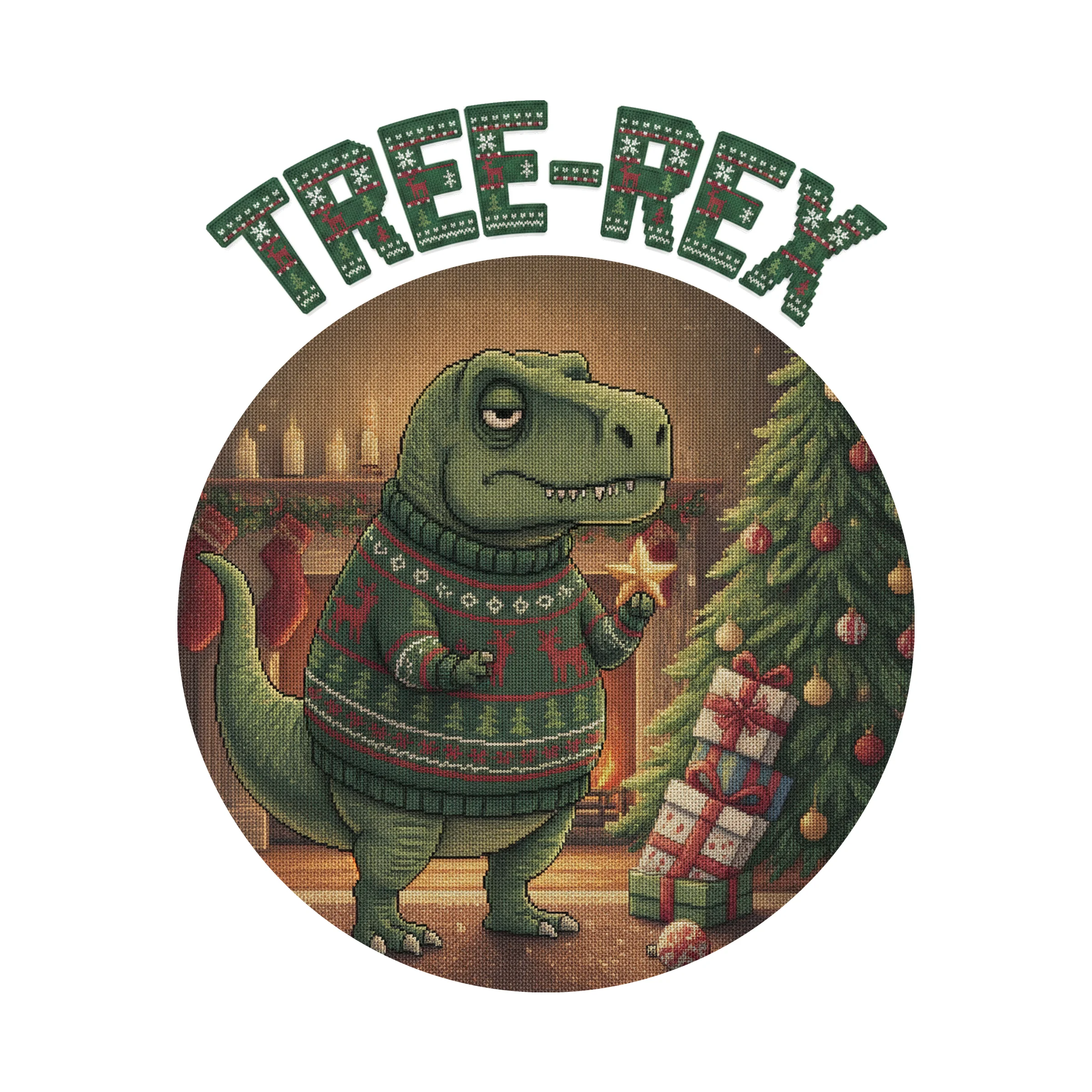 Tree-Rex Ugly Christmas Tee