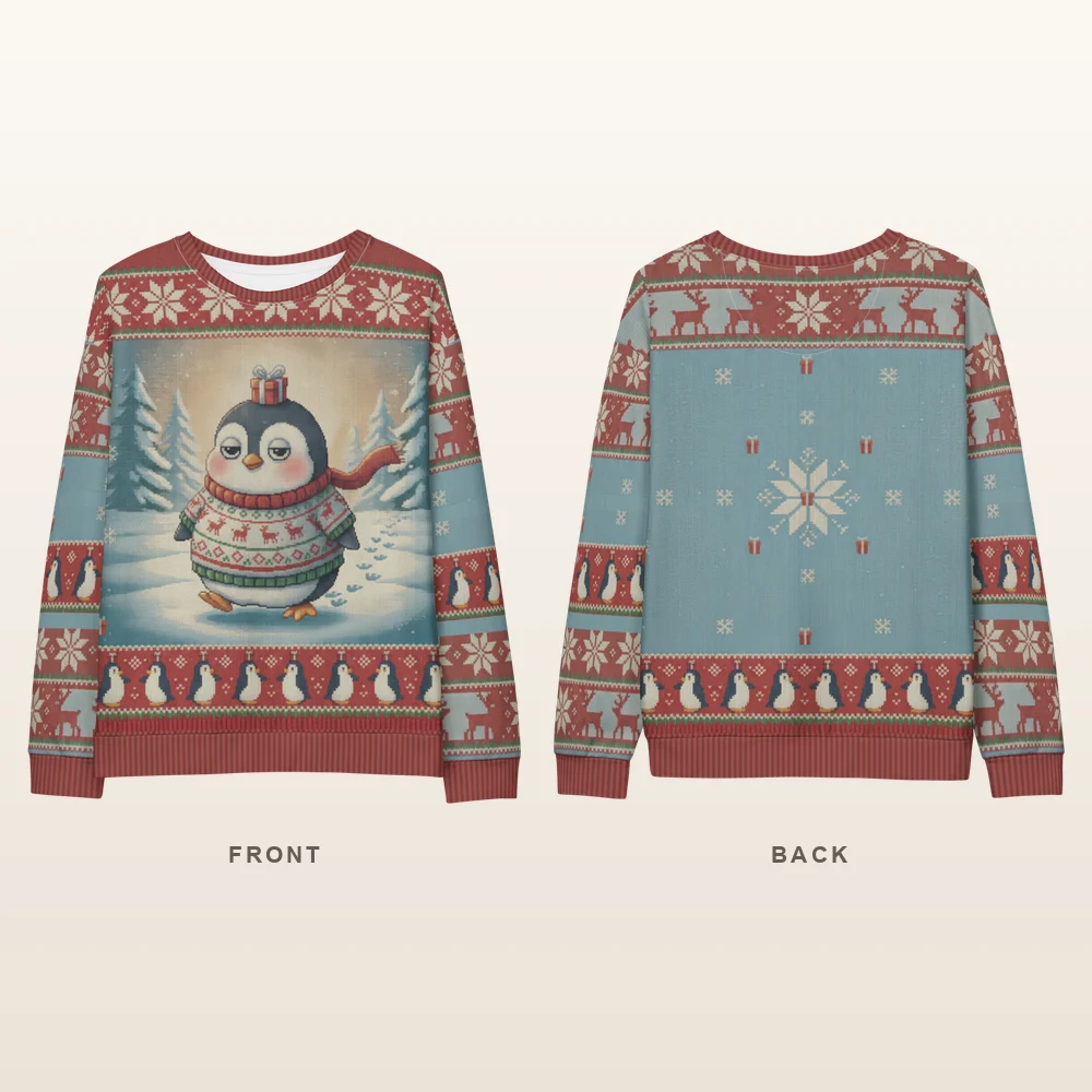 Waddle You Want Ugly Christmas Sweater, Sweatshirt