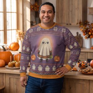 Plus size styling photo, Boo Who Vintage Halloween Sweatshirt for Women and Men