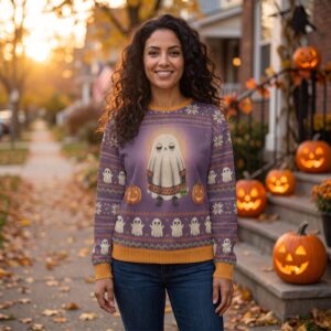 Boo Who Vintage Halloween Sweatshirt for Women and Men