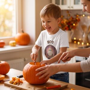 Boo Who Kids Halloween Shirt for Boys and Girls