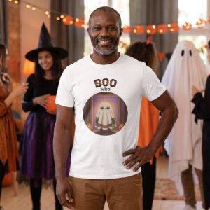 Boo Who Ghost Halloween Shirt for Women and Men