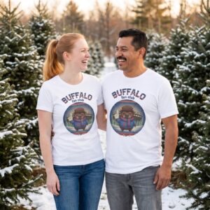 Styling photo, Buffalo Fan Matching Christmas Shirts for Couples