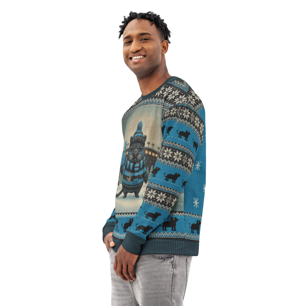 Carolina Fan ugly Christmas sweatshirt, men's side
