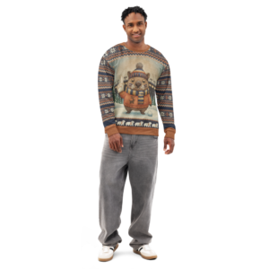 Chicago Fan ugly Christmas sweatshirt, men's front