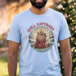Chill Capybara Ugly Christmas Shirt