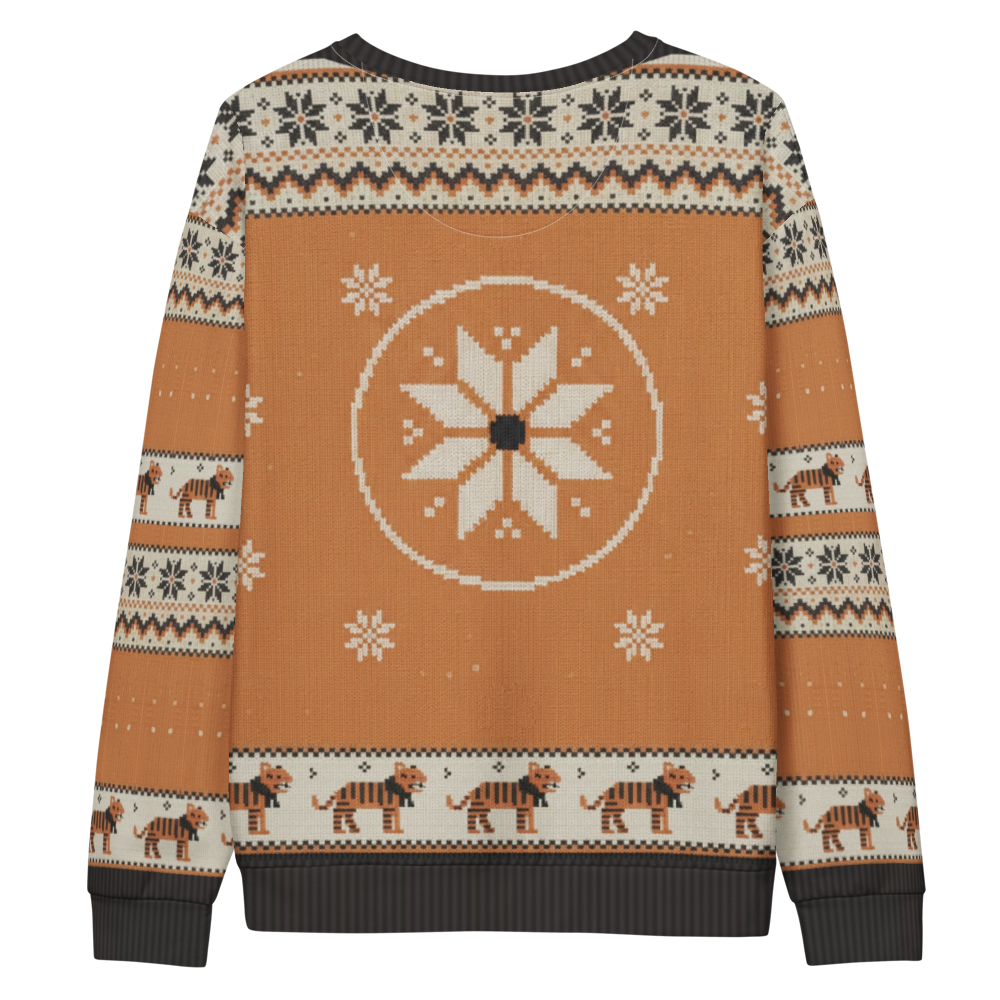 Cincinnati Fan ugly Christmas sweatshirt, back flat