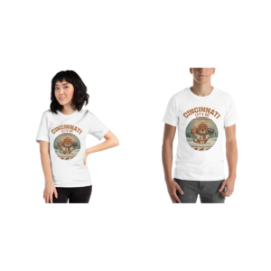Cincinnati Fan Matching Christmas Shirts for Couples | Two Tees, City Colours