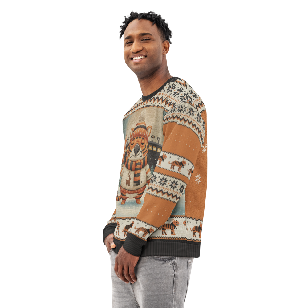 Cincinnati Fan ugly Christmas sweatshirt, men's side