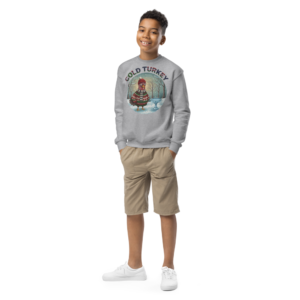 Cold Turkey Kids Ugly Christmas Sweater | Youth Crewneck Sweatshirt