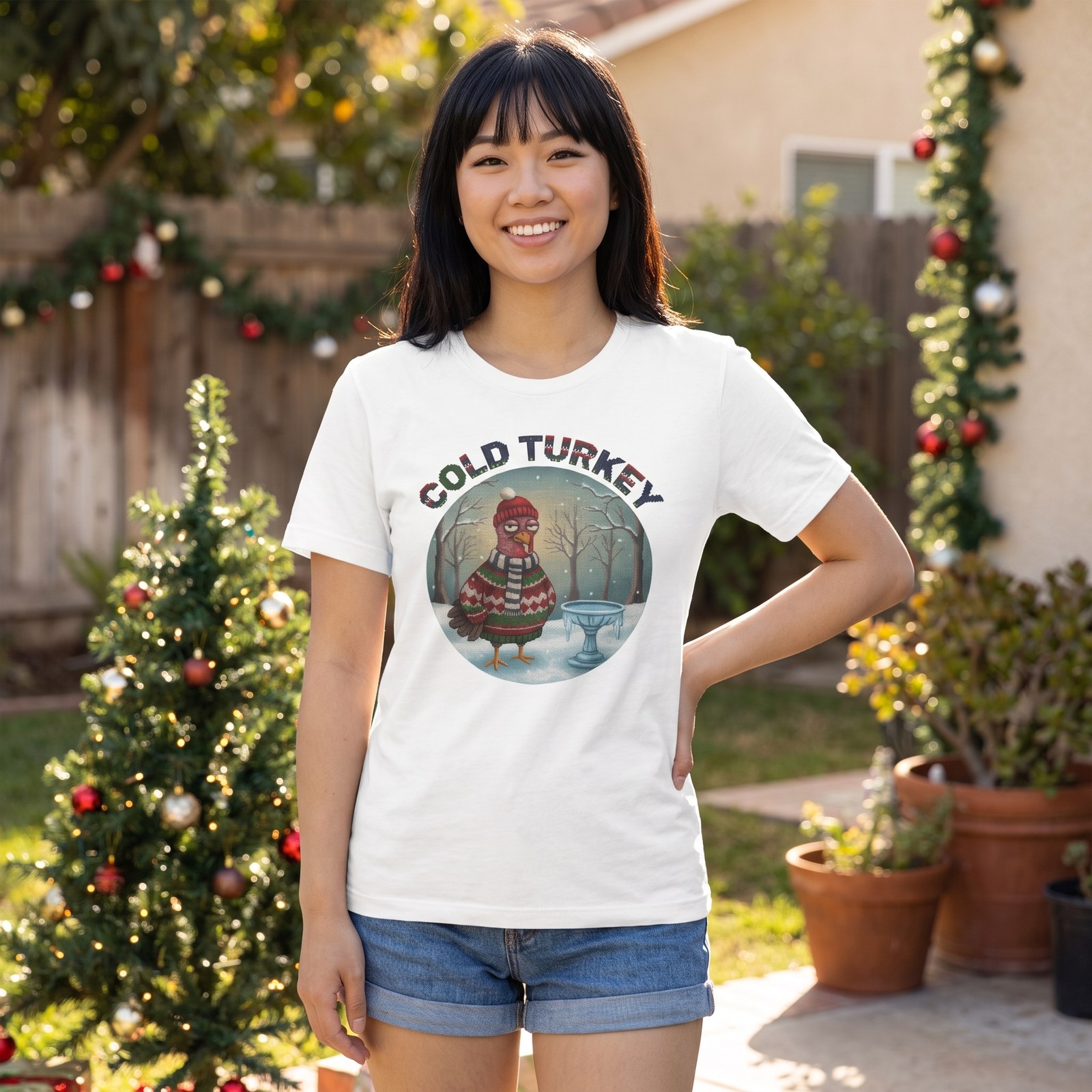Styling photo, Cold Turkey Ugly Christmas Shirt