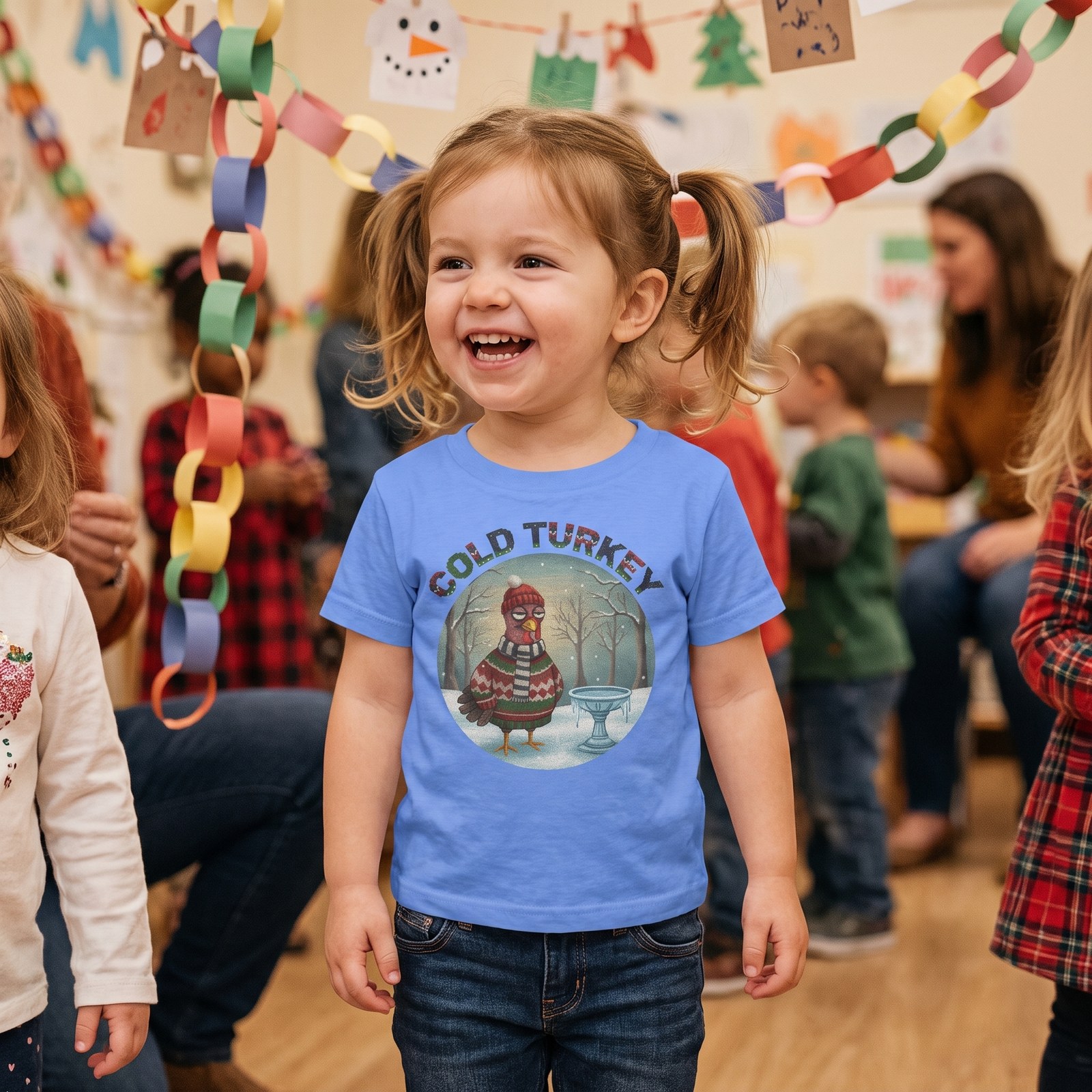 Styling photo, Cold Turkey Toddler Ugly Christmas Shirt