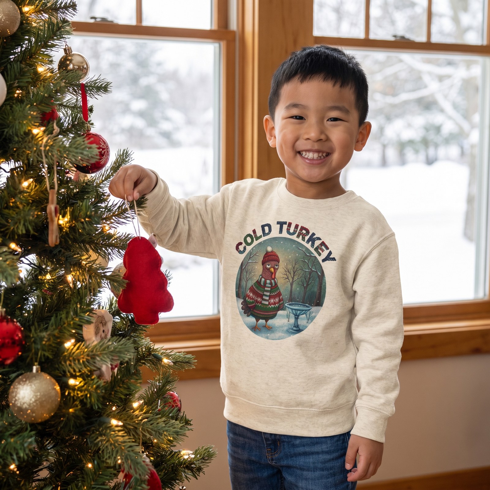 Styling photo, Cold Turkey Toddler Ugly Christmas Sweater