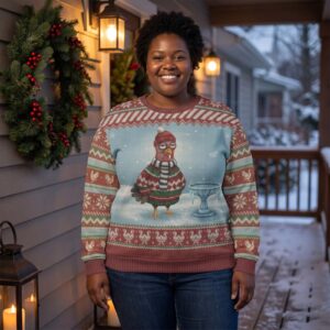 Plus size styling photo, Cold Turkey Ugly Christmas Sweater