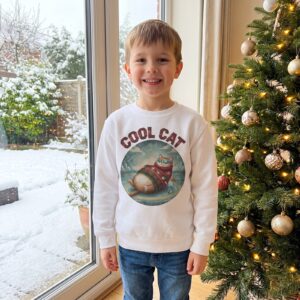 Styling photo, Cool Cat Kids Ugly Christmas Sweater