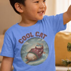 Cool Cat Toddler Ugly Christmas Shirt