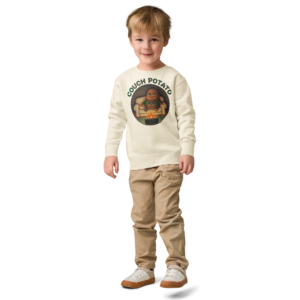 Couch Potato Toddler Ugly Christmas Sweater | Kids Crewneck Sweatshirt, Ages 2 to 7