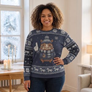 Plus size styling photo, Dallas Fan Ugly Christmas Sweater