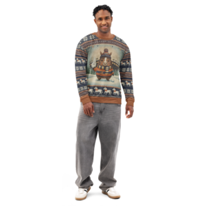 Denver Fan ugly Christmas sweatshirt, men's front