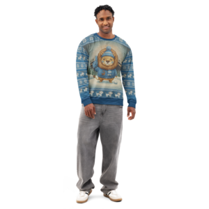 Detroit Fan ugly Christmas sweatshirt, men's front