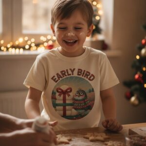 Early Bird Kids Ugly Christmas Shirt