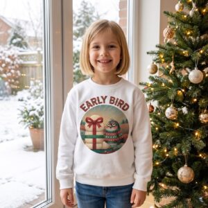 Styling photo, Early Bird Kids Ugly Christmas Sweater