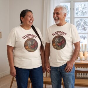 Plus size styling photo, Elephant in the Room Matching Christmas Shirts for Couples